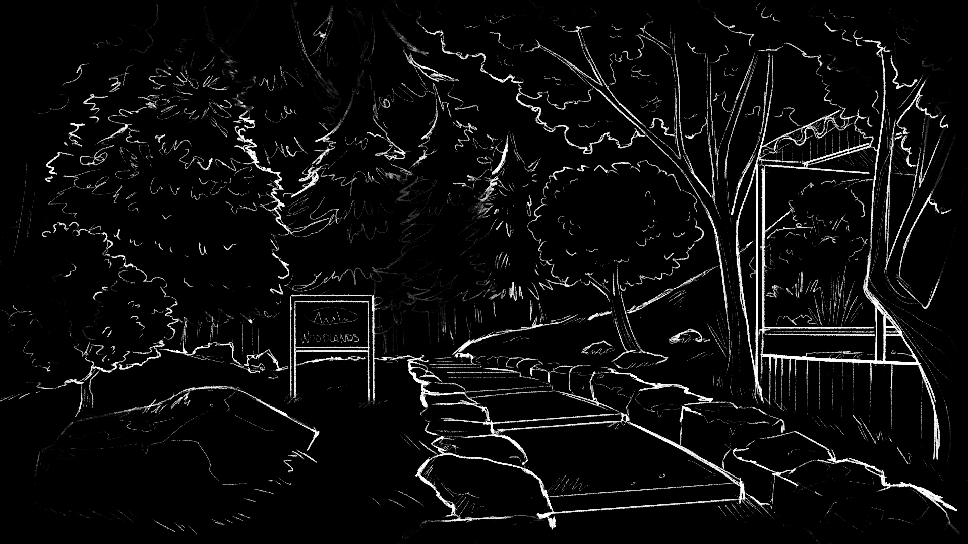 Coloratura forest scene